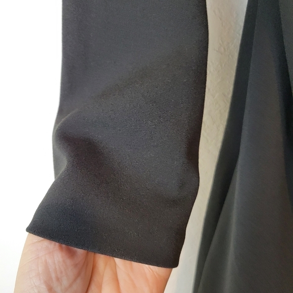 NWT DKNY Women's Black Draped Ruched Sheath Dress Size 6 - Picture 6 of 12